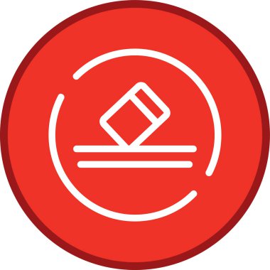 Eraser Line multi circle. Vector Illustration For Web Use