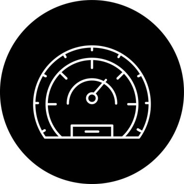 Hız göstergesi çizgisi ters çevrilmiş. Web Kullanımı için Vektör İllüstrasyonu