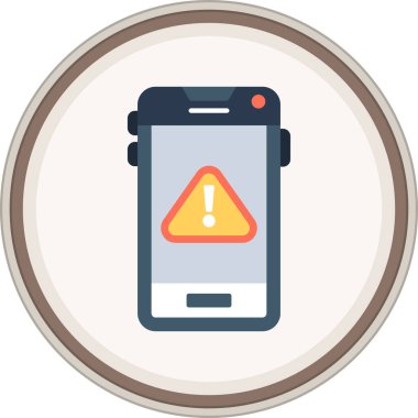 Error Flat sticker. Vector Illustration For Web Use