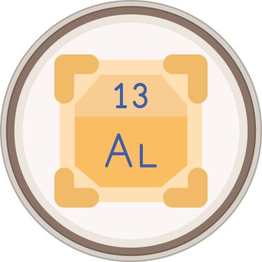 Alüminyum düz çıkartma. Web Kullanımı için Vektör İllüstrasyonu