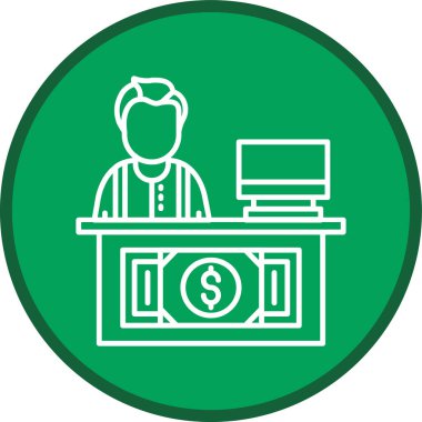 Counter Line multi circle. Vector Illustration For Web Use