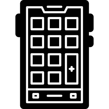 Akıllı telefonmuş. Web Kullanımı için Vektör İllüstrasyonu