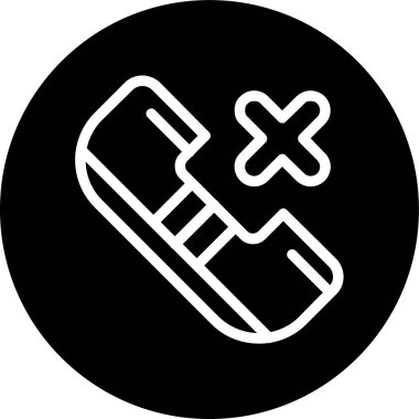 Telefon hattı ters çevrilmiş. Web Kullanımı için Vektör İllüstrasyonu