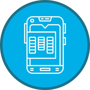 Görev Hattı çoklu daire. Web Kullanımı için Vektör İllüstrasyonu