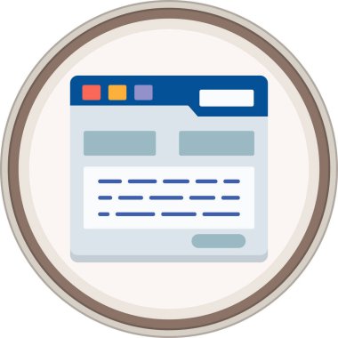 Form Düz Etiketi 'ne bağlan. Web Kullanımı için Vektör İllüstrasyonu