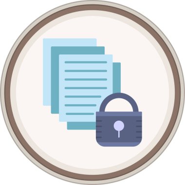 File Flat sticker. Vector Illustration For Web Use