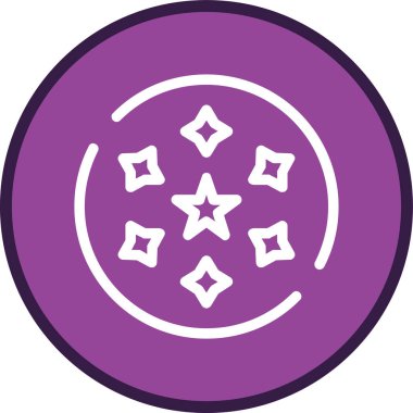 Sparkles Line multi circle. Vector Illustration For Web Use