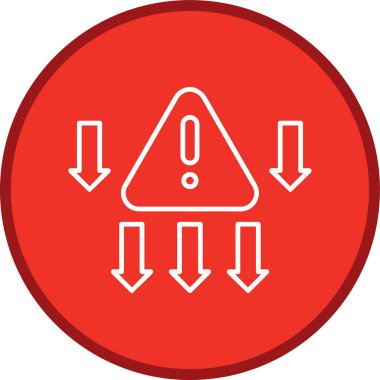 Alert Line multi circle. Vector Illustration For Web Use