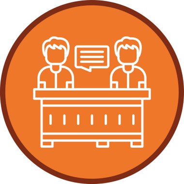 Consulting Line multi circle. Vector Illustration For Web Use