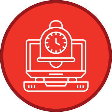 Notification Bell Line multi circle. Vector Illustration For Web Use