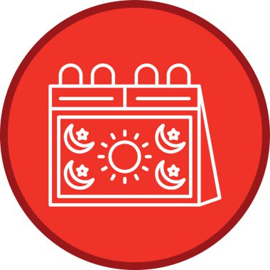 Holiday Line çok daireli. Web Kullanımı için Vektör İllüstrasyonu