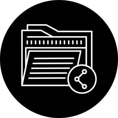 Hat ters çevrilmiş halkayı paylaş. Web Kullanımı için Vektör İllüstrasyonu