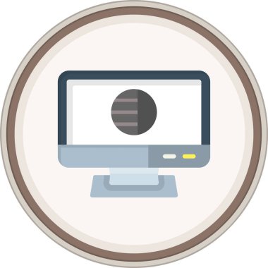 Kontrast Flat etiketi. Web Kullanımı için Vektör İllüstrasyonu