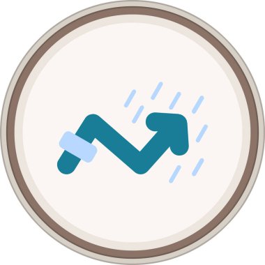 Trend Düz çıkartması. Web Kullanımı için Vektör İllüstrasyonu