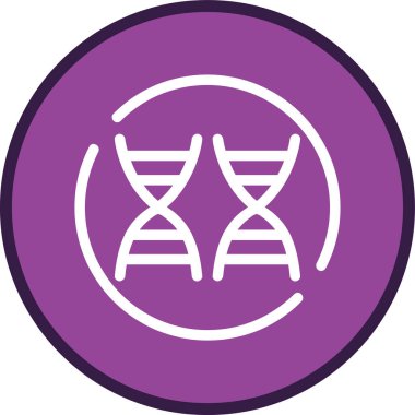 Dna Line multi circle. Vector Illustration For Web Use