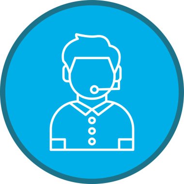 Yorumcu Line çoklu daire. Web Kullanımı için Vektör İllüstrasyonu