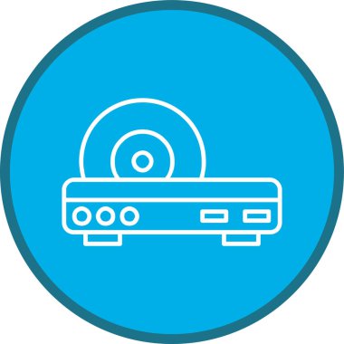 Disk Hattı çoklu dairesi. Web Kullanımı için Vektör İllüstrasyonu