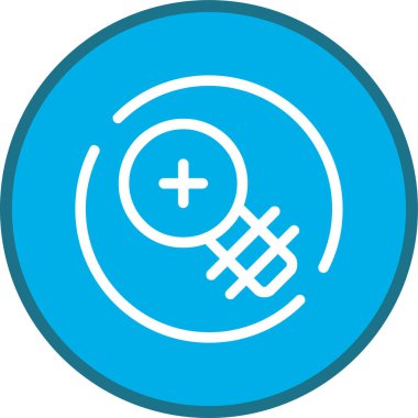 Çoklu halkayı yakınlaştır. Web Kullanımı için Vektör İllüstrasyonu