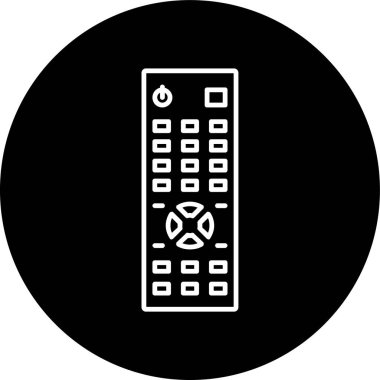 Uzaktan Hat ters çevrilmiş daire. Web Kullanımı için Vektör İllüstrasyonu