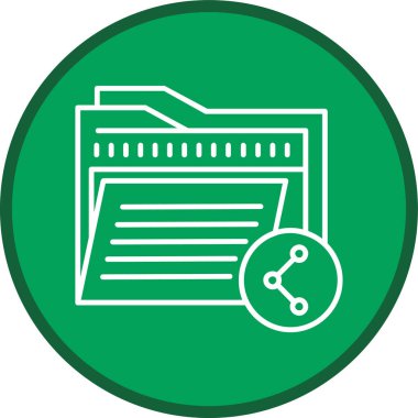 Share Line multi circle. Vector Illustration For Web Use