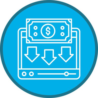 Video Line multi circle. Vector Illustration For Web Use