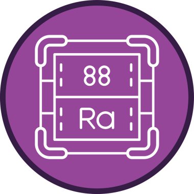 Radyum Hattı çoklu daire. Web Kullanımı için Vektör İllüstrasyonu