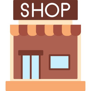 Dükkan etiketi. Web Kullanımı için Vektör İllüstrasyonu