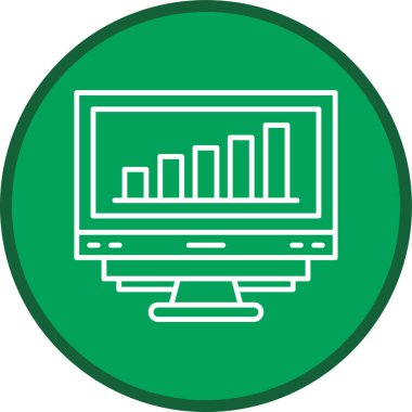 Analytics Line multi circle. Vector Illustration For Web Use