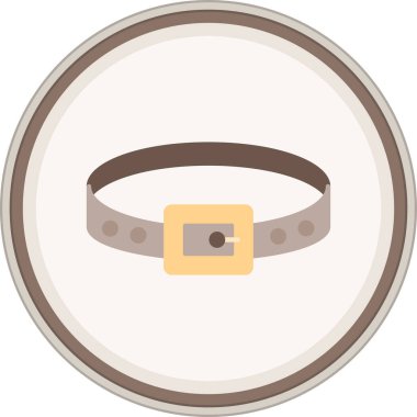 Kemer yassı çıkartması. Web Kullanımı için Vektör İllüstrasyonu