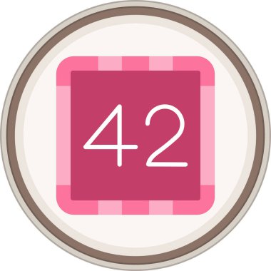 42 yassı çıkartma. Web Kullanımı için Vektör İllüstrasyonu