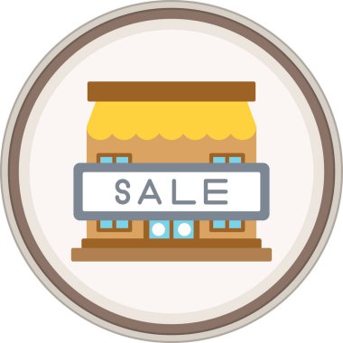 İndirimli çıkartma. Web Kullanımı için Vektör İllüstrasyonu