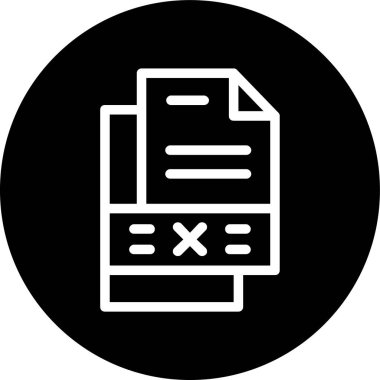 Location-dot-slash Line inverted circle. Vector Illustration For Web Use