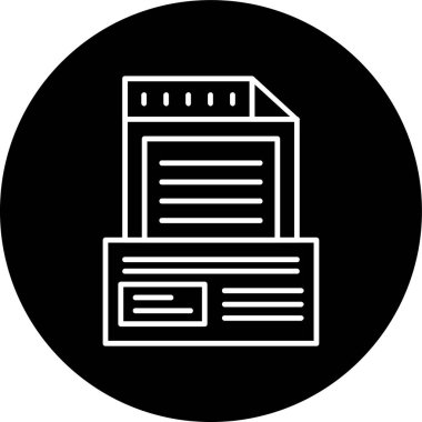 Arşiv Hattı ters çevrildi. Web Kullanımı için Vektör İllüstrasyonu