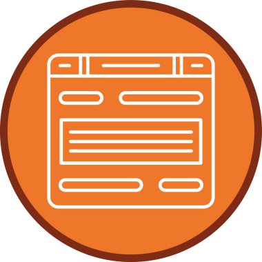 Tarayıcı Hattı çoklu dairesi. Web Kullanımı için Vektör İllüstrasyonu