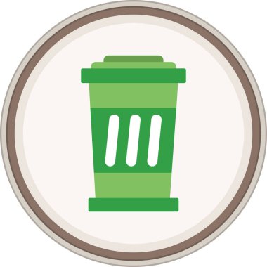 Geri dönüşüm etiketi. Web Kullanımı için Vektör İllüstrasyonu