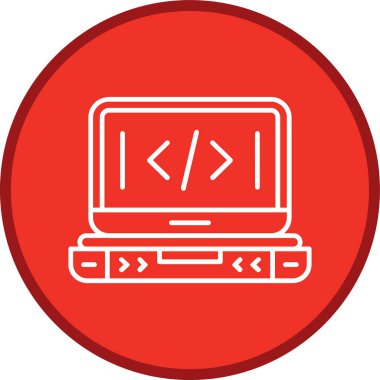 Kodlama Hattı çoklu daire. Web Kullanımı için Vektör İllüstrasyonu