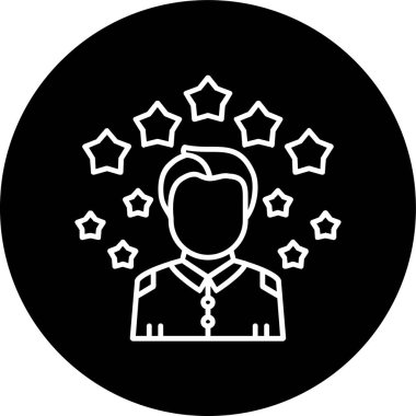 En İyi Çalışan Hattı ters çevrilmiş halkası. Web Kullanımı için Vektör İllüstrasyonu