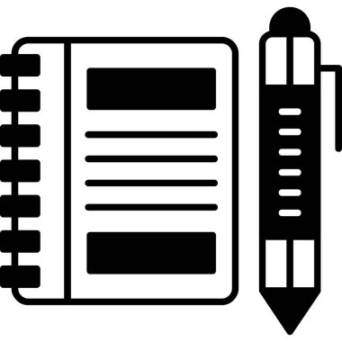 Not defteri. Web Kullanımı için Vektör İllüstrasyonu