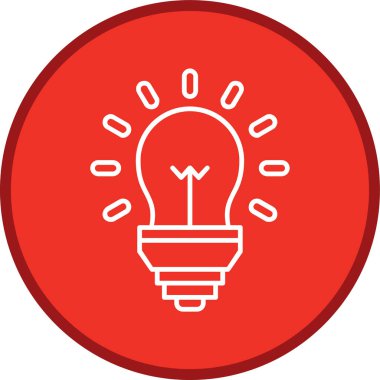 Ampul Hattı çoklu daire. Web Kullanımı için Vektör İllüstrasyonu