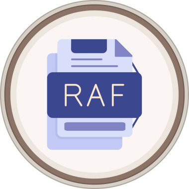 RAF yassı çıkartması. Web Kullanımı için Vektör İllüstrasyonu