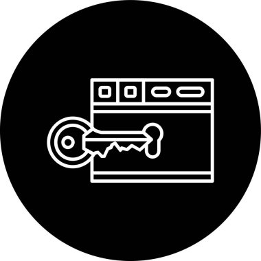 Web Tarayıcı Hattı ters çevrildi. Web Kullanımı için Vektör İllüstrasyonu