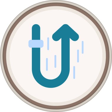 Bounce Flat sticker. Vector Illustration For Web Use