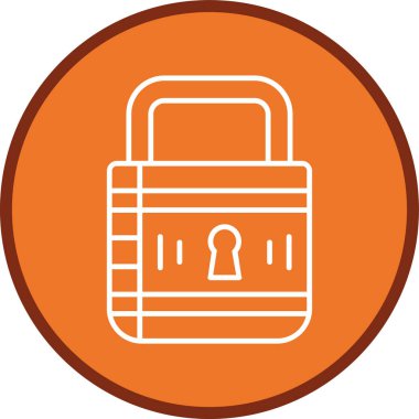 Asma kilit hattı çoklu daire. Web Kullanımı için Vektör İllüstrasyonu