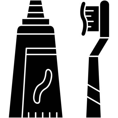 Diş macunu. Web Kullanımı için Vektör İllüstrasyonu