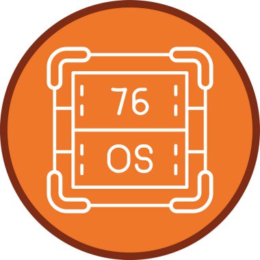 Osmium Hattı çok daireli. Web Kullanımı için Vektör İllüstrasyonu