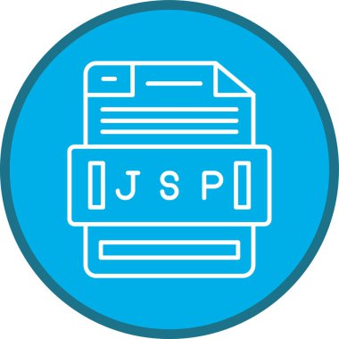 JSP Hattı çoklu daire. Web Kullanımı için Vektör İllüstrasyonu