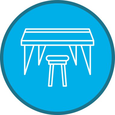 Tablo Hattı çoklu daire. Web Kullanımı için Vektör İllüstrasyonu