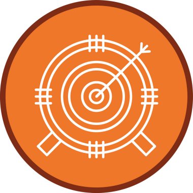 Target Line multi circle. Vector Illustration For Web Use