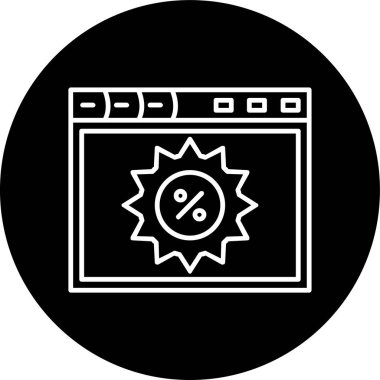 İndirim Hattı ters döngü. Web Kullanımı için Vektör İllüstrasyonu