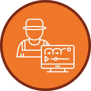 Animatör Hattı çoklu daire. Web Kullanımı için Vektör İllüstrasyonu